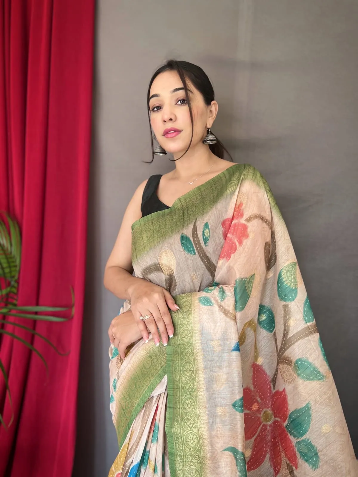 Vaibhavi Fancy Pure Kora Silk Saree